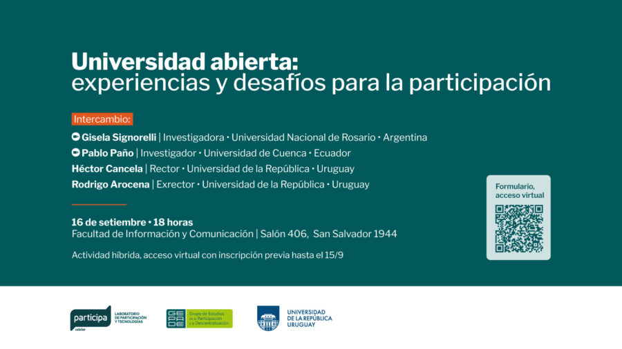 Foto de Universidad Abierta: experiencias y desafíos para la participación